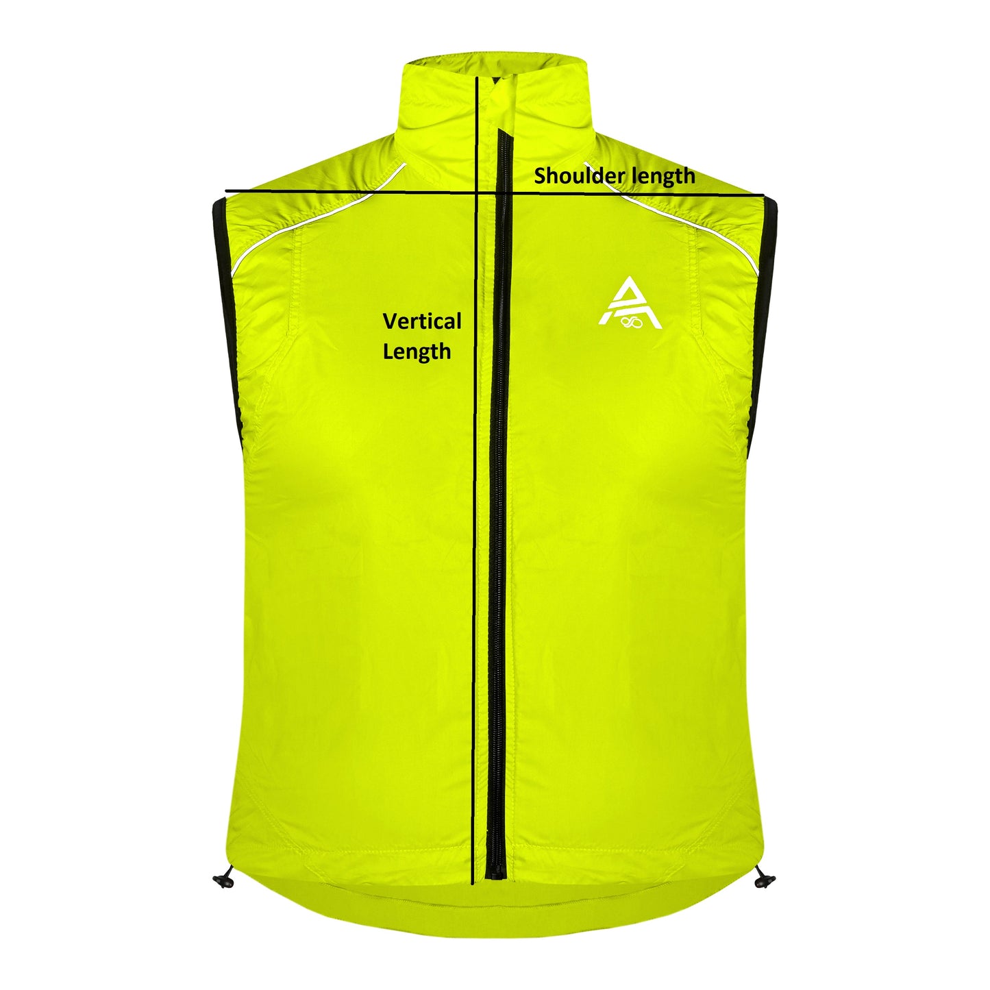 Unisex Neon Fluorescent Yellow High Viz Vest